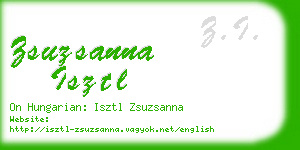 zsuzsanna isztl business card